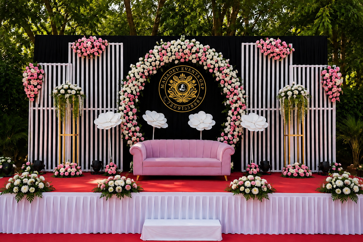 Bride and Groom Wedding Ceremony planned by Mahadev Events Gorakhpur