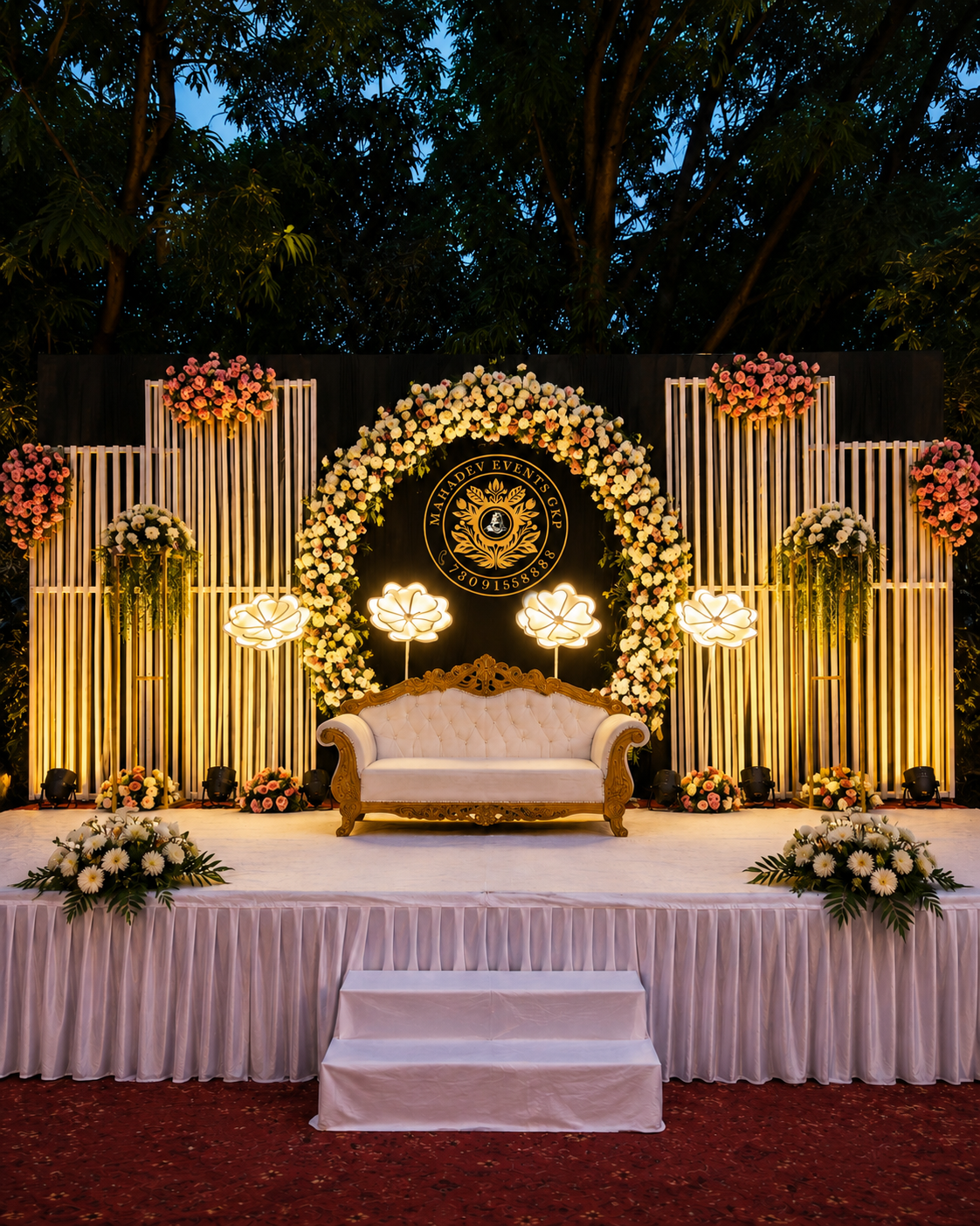 Premium Wedding Decor and Lighting in Gorakhpur by Mahadev Events