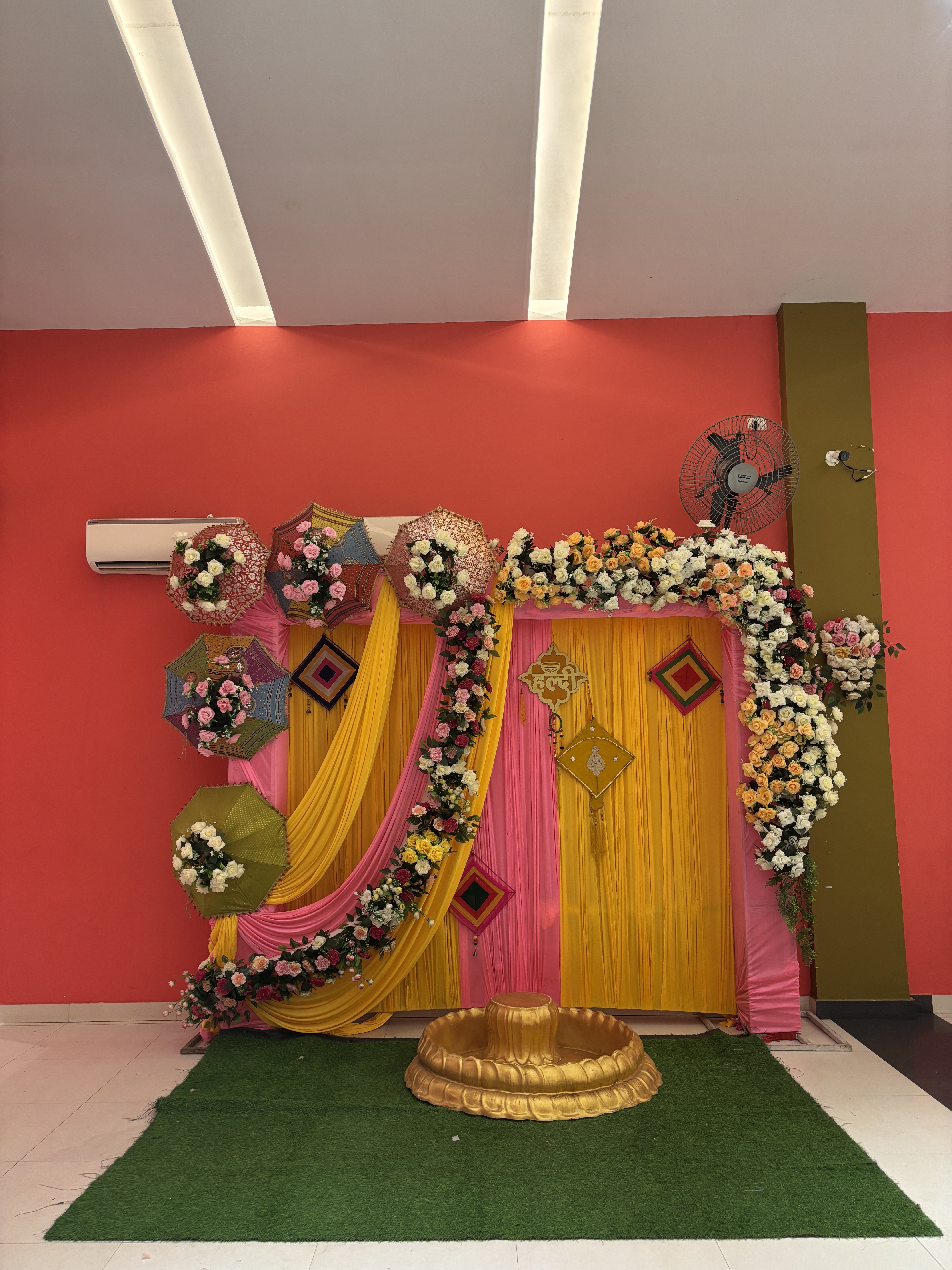 Beautiful Haldi ceremony floral decoration Gorakhpur