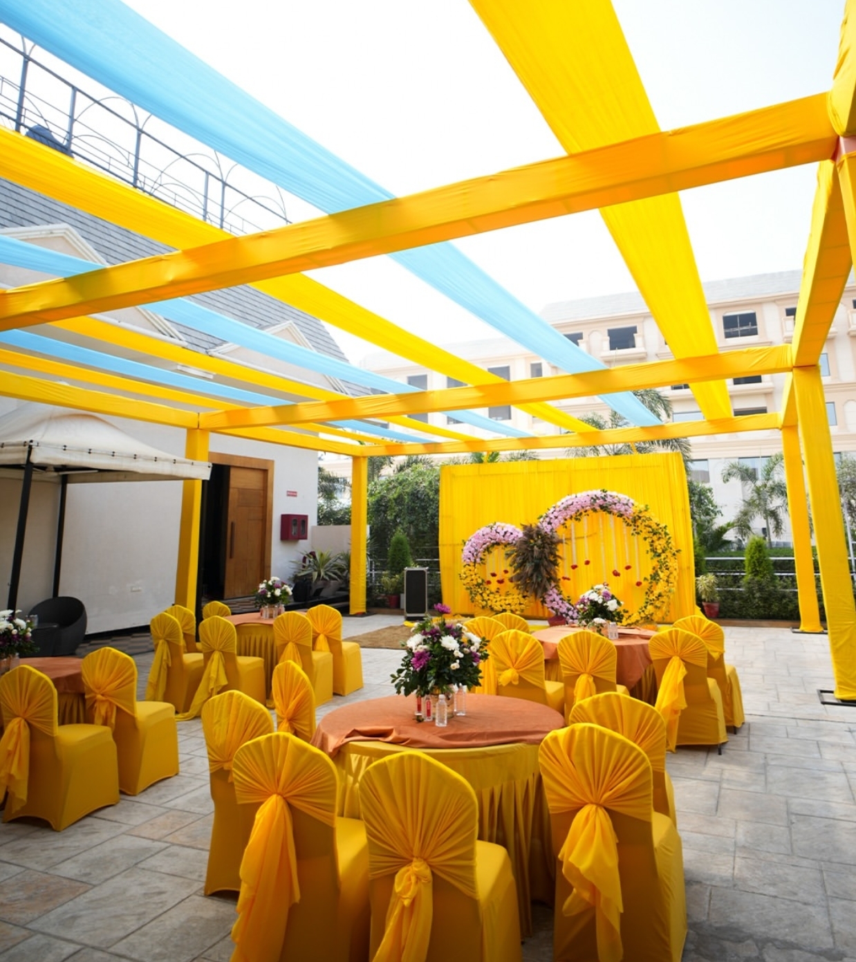 Elegant mandap decor for royal weddings in Deoria
